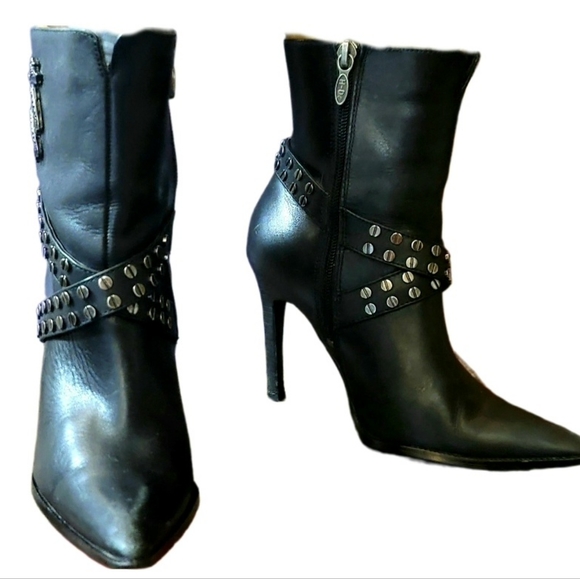 SOLD HD Stiletto Boots Pointed Toe - Picture 1 of 14